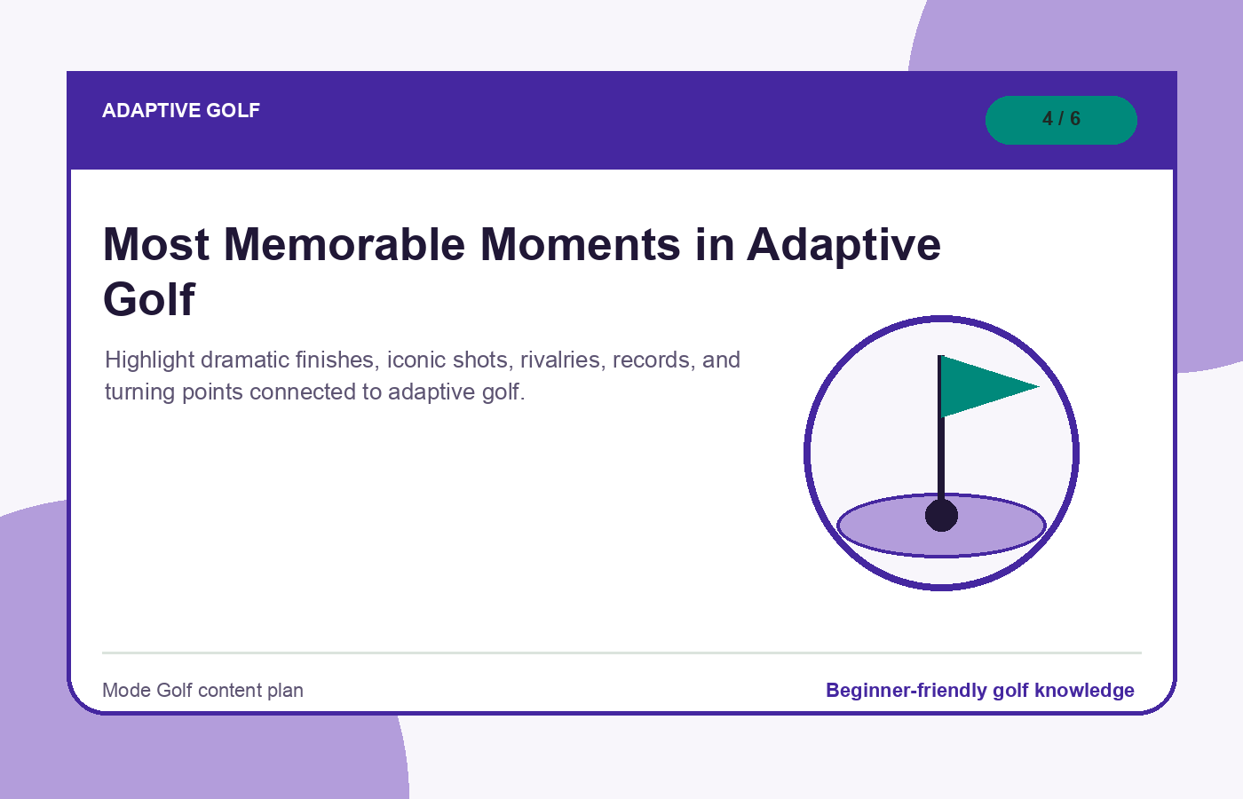 Most Memorable Moments in Adaptive Golf illustration