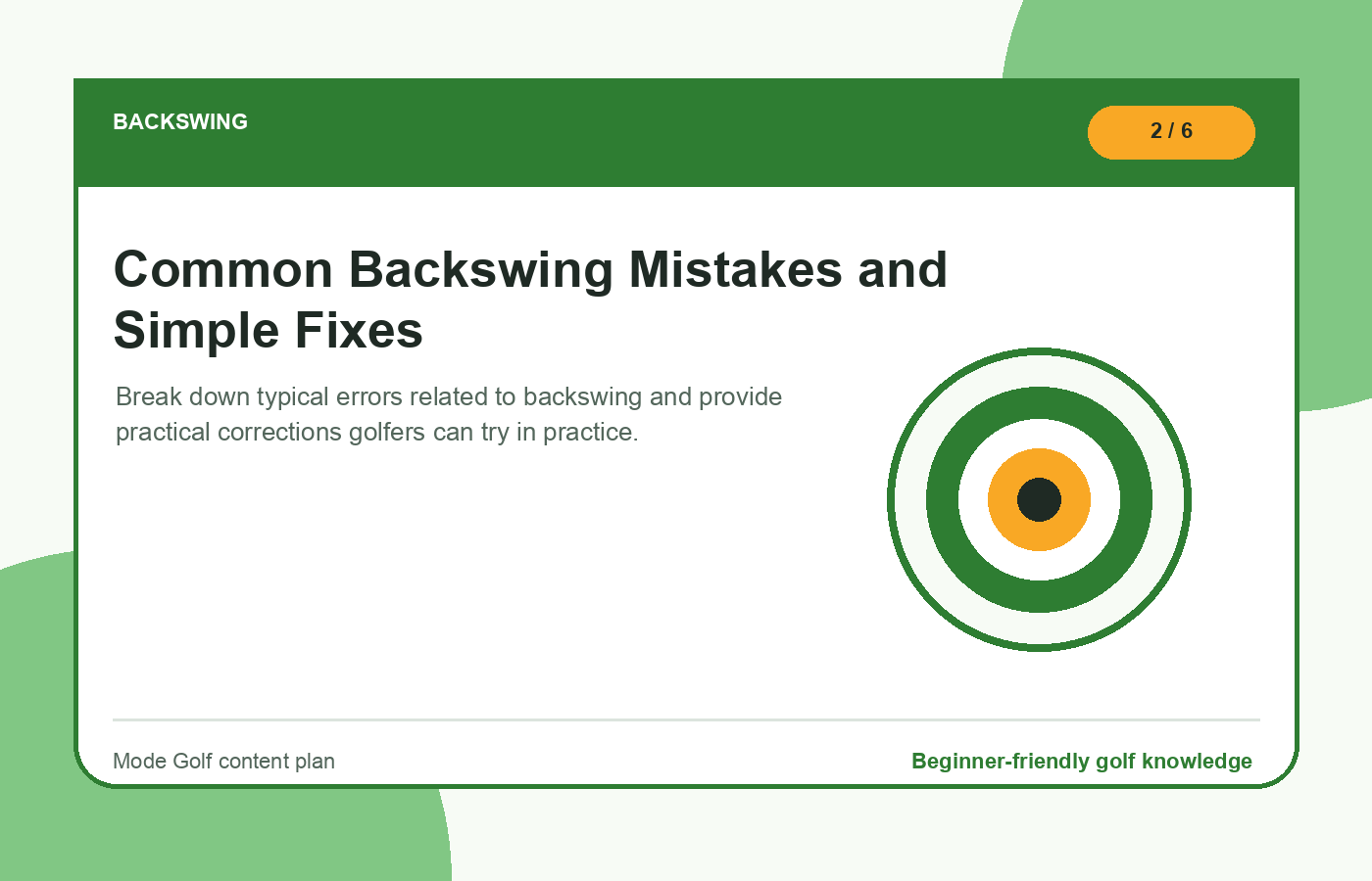 Common Backswing Mistakes and Simple Fixes illustration