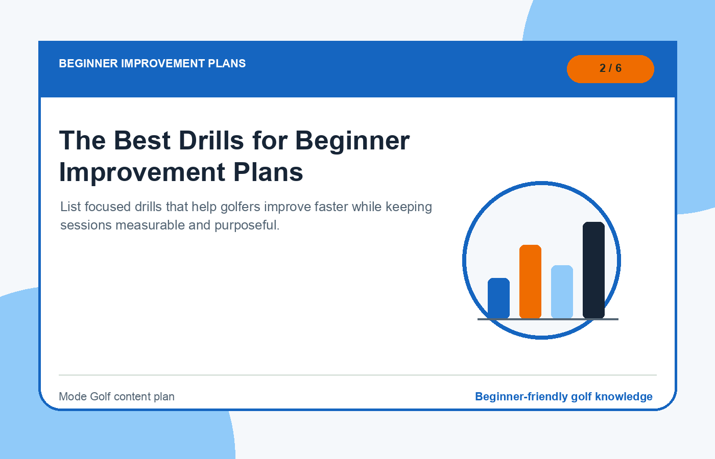 The Best Drills for Beginner Improvement Plans illustration