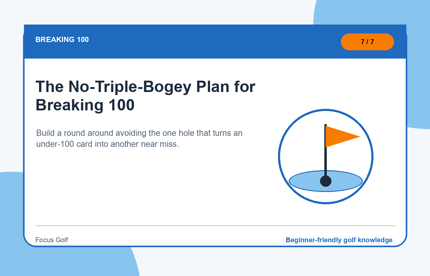 The No-Triple-Bogey Plan for Breaking 100 illustration