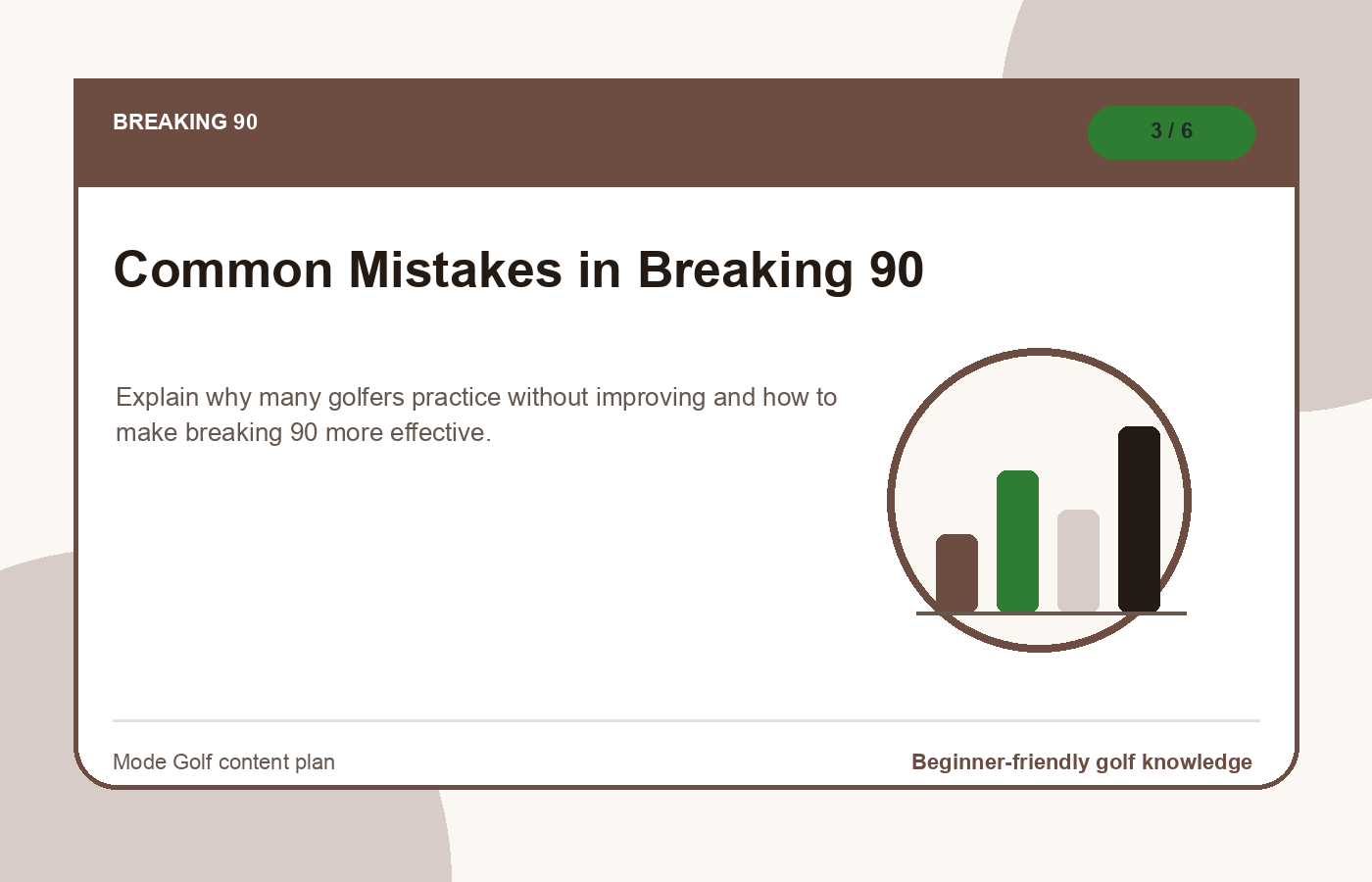 Common Mistakes in Breaking 90 illustration