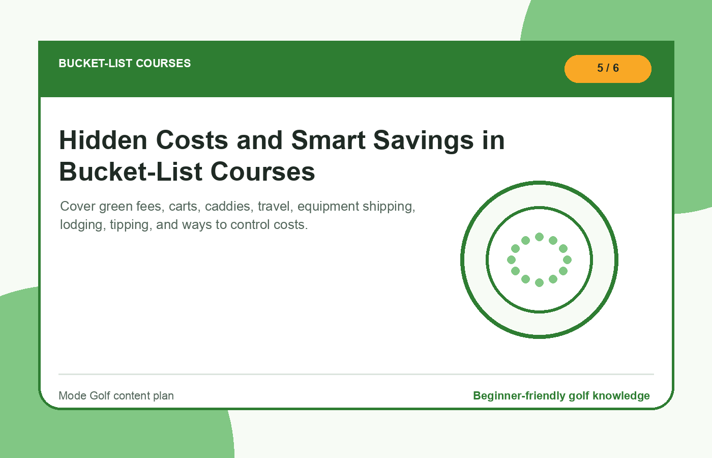 Hidden Costs and Smart Savings in Bucket-List Courses illustration