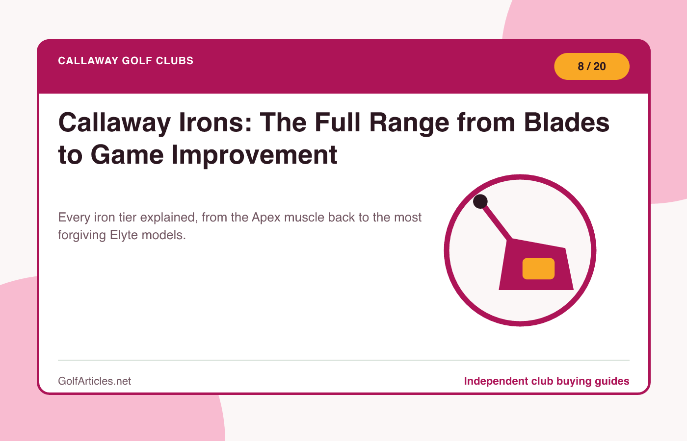 Callaway Irons: The Full Range from Blades to Game Improvement illustration