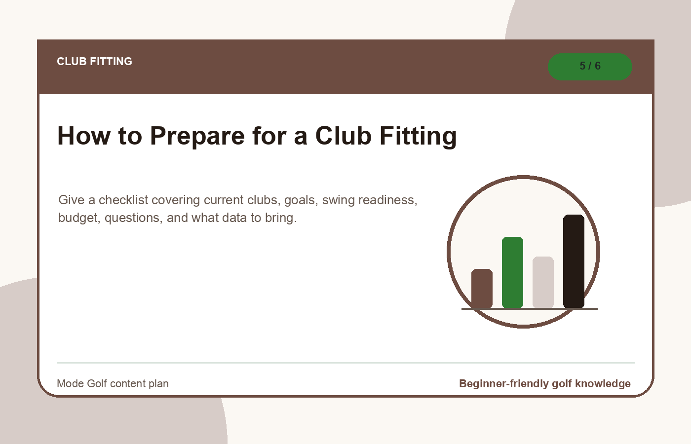 How to Prepare for a Club Fitting illustration