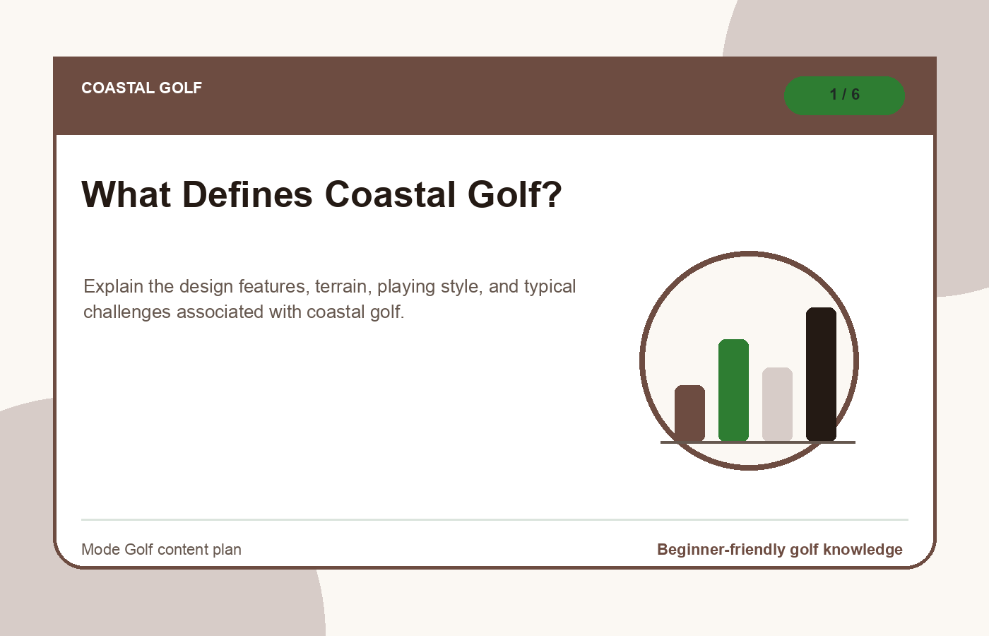 Coastal golf