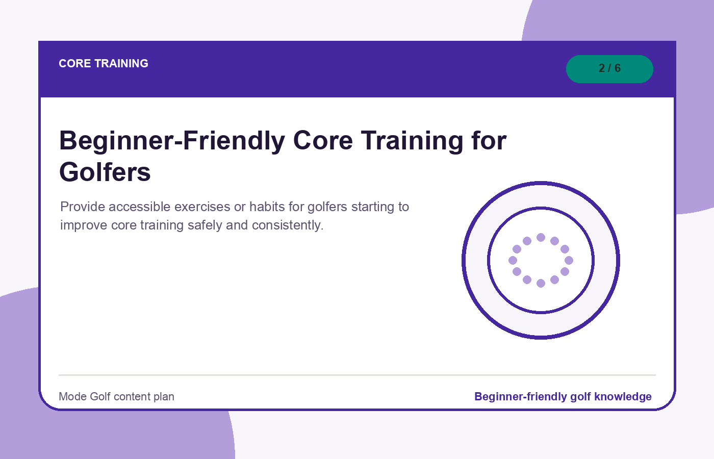 Beginner-Friendly Core Training for Golfers illustration
