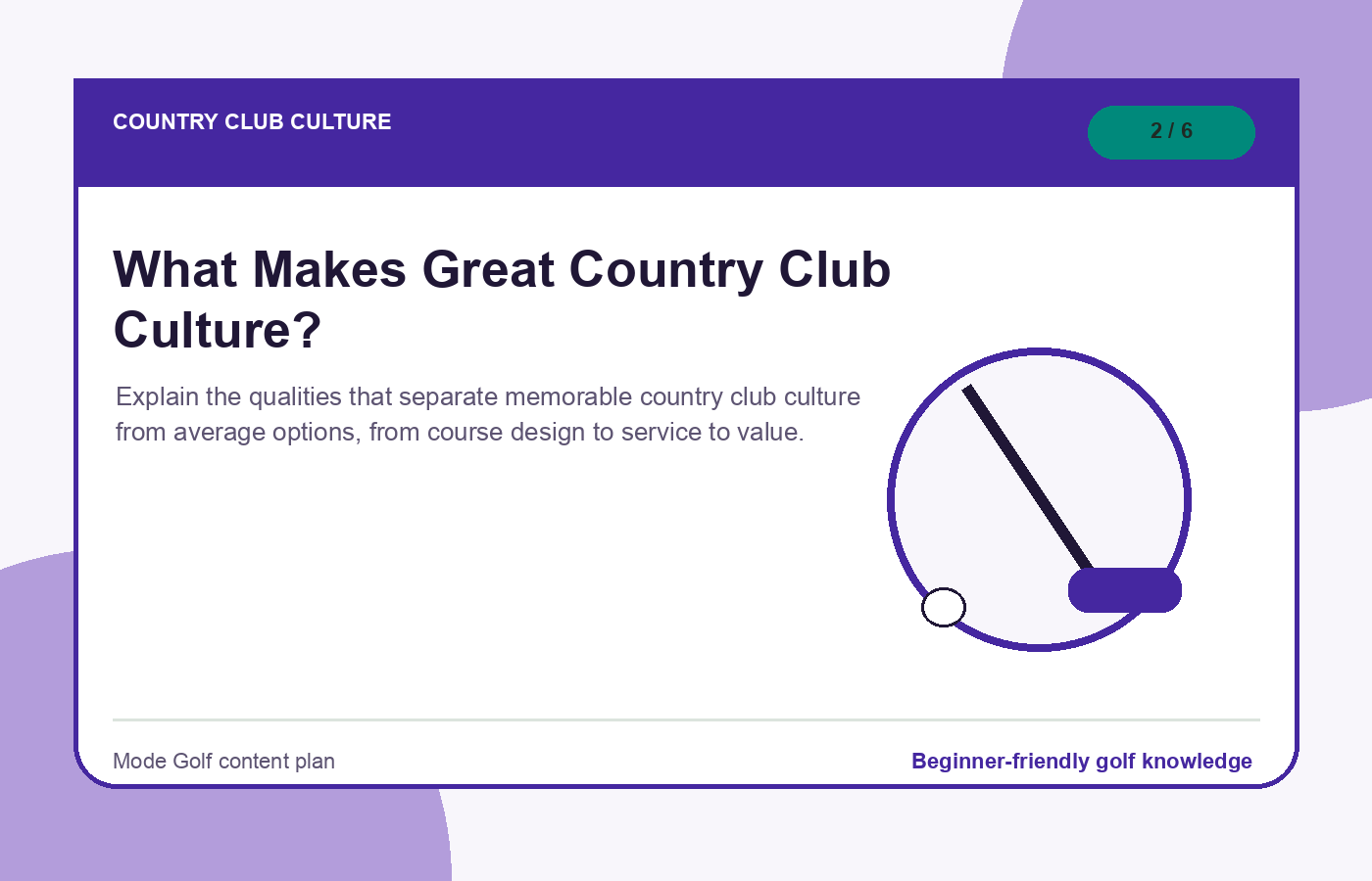 What Makes Great Country Club Culture? illustration
