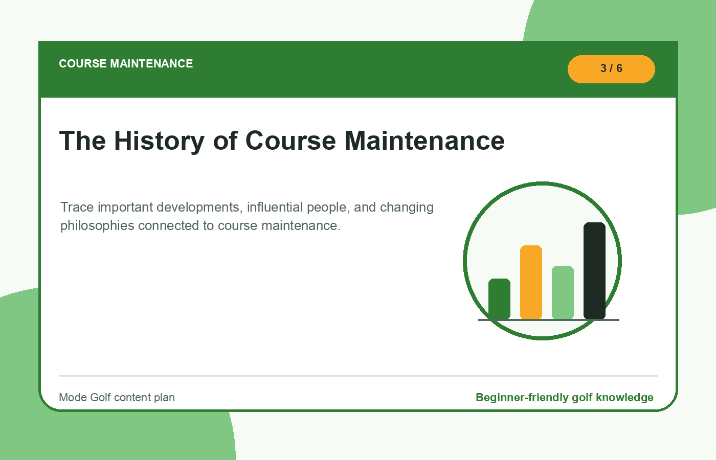 The History of Course Maintenance illustration