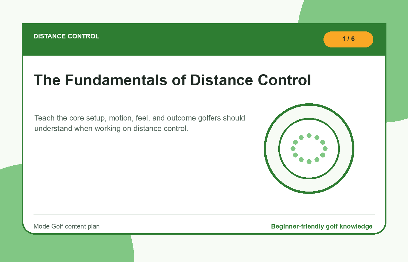 Distance control