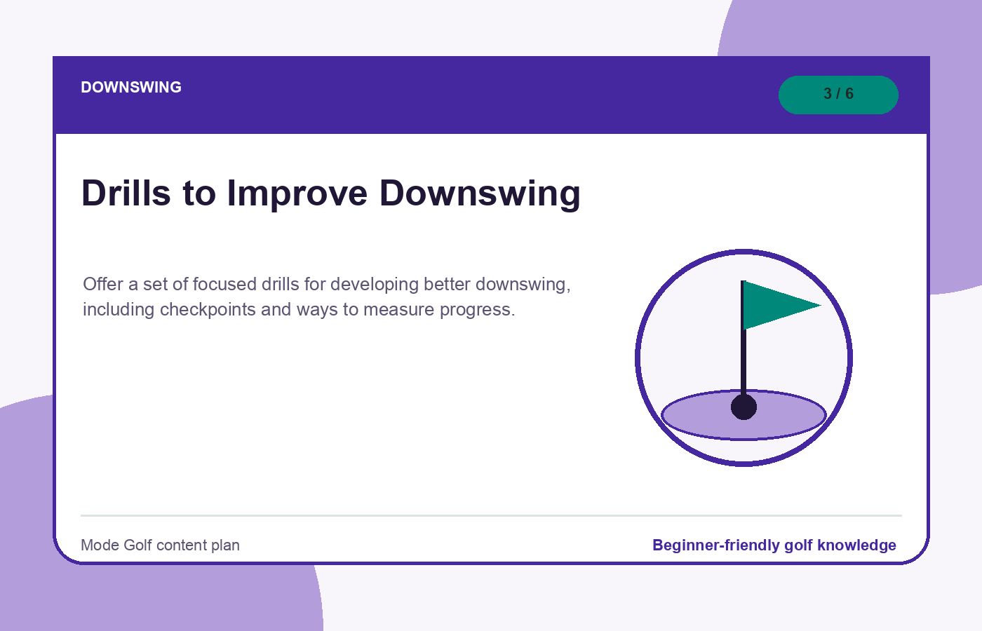 Drills to Improve Downswing illustration