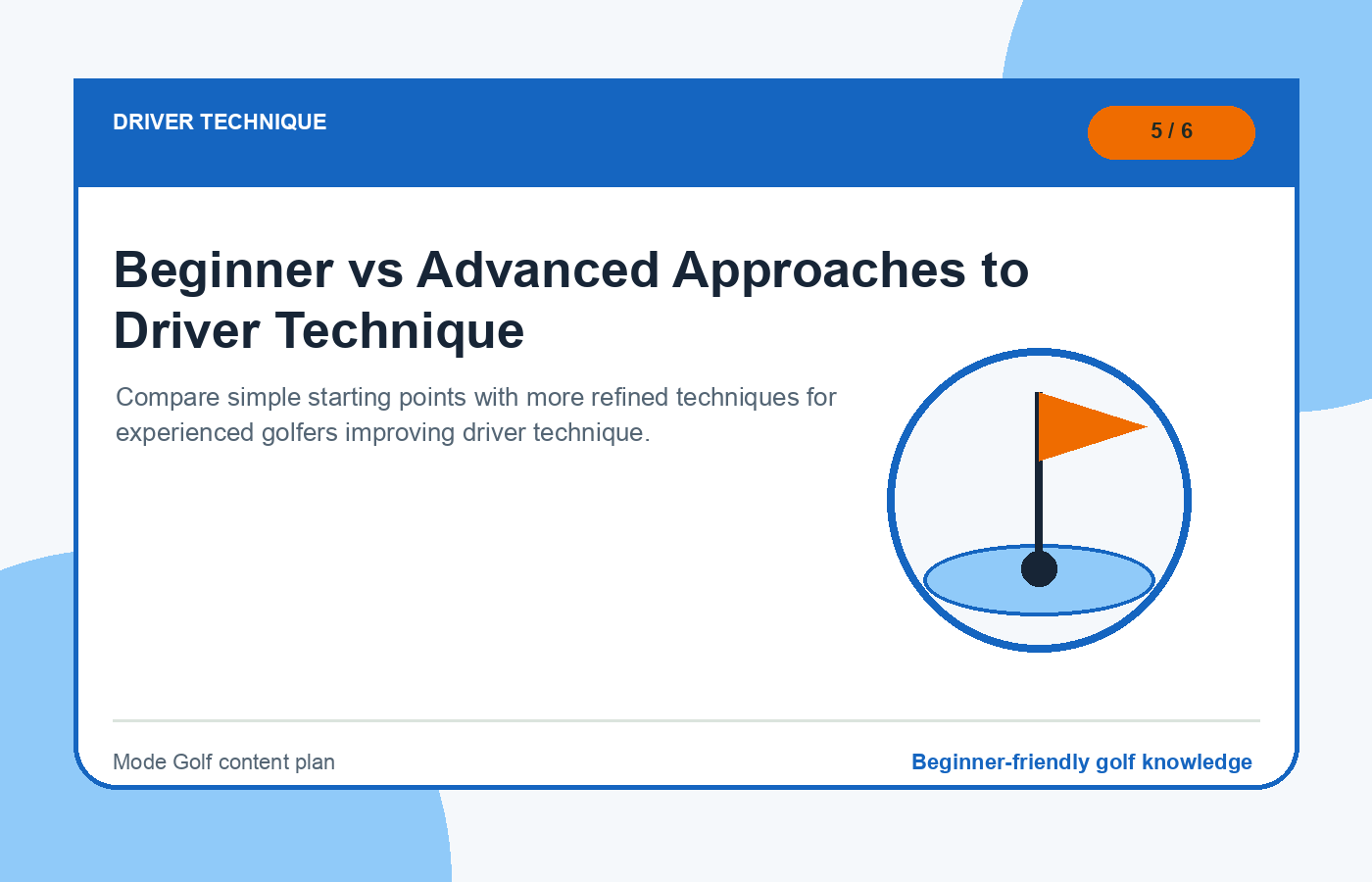 Beginner vs Advanced Approaches to Driver Technique illustration
