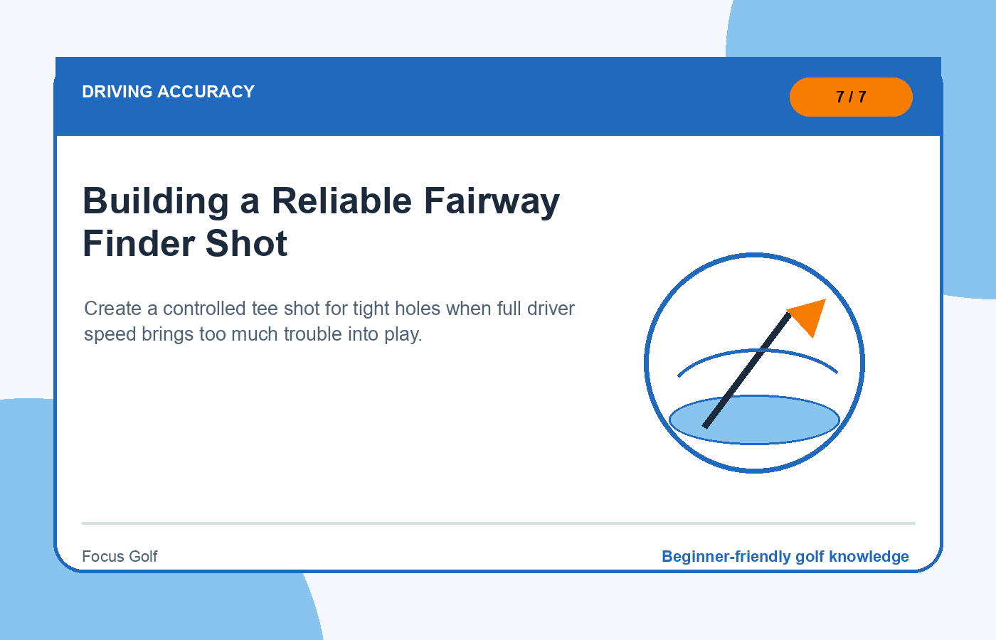 Building a Reliable Fairway Finder Shot illustration
