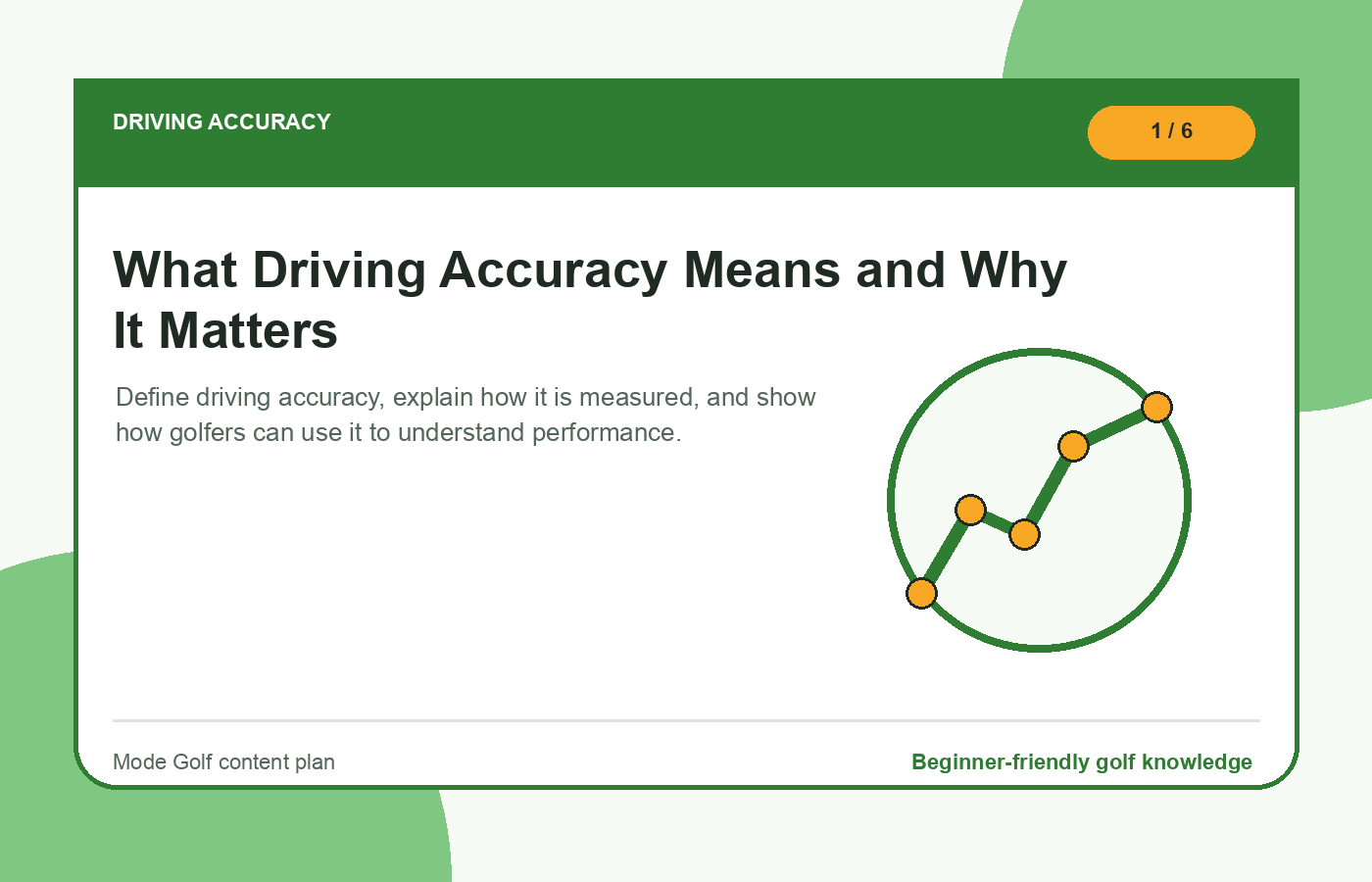 Driving accuracy