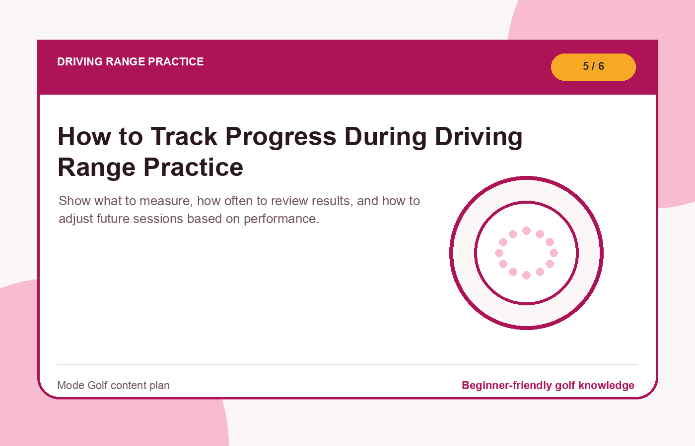 How to Track Progress During Driving Range Practice illustration