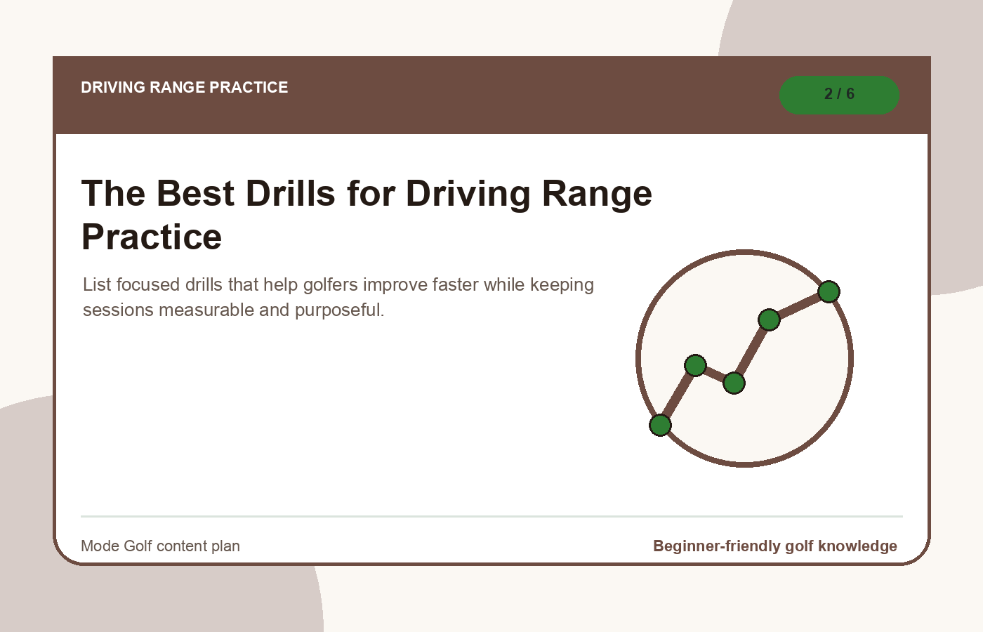 The Best Drills for Driving Range Practice illustration