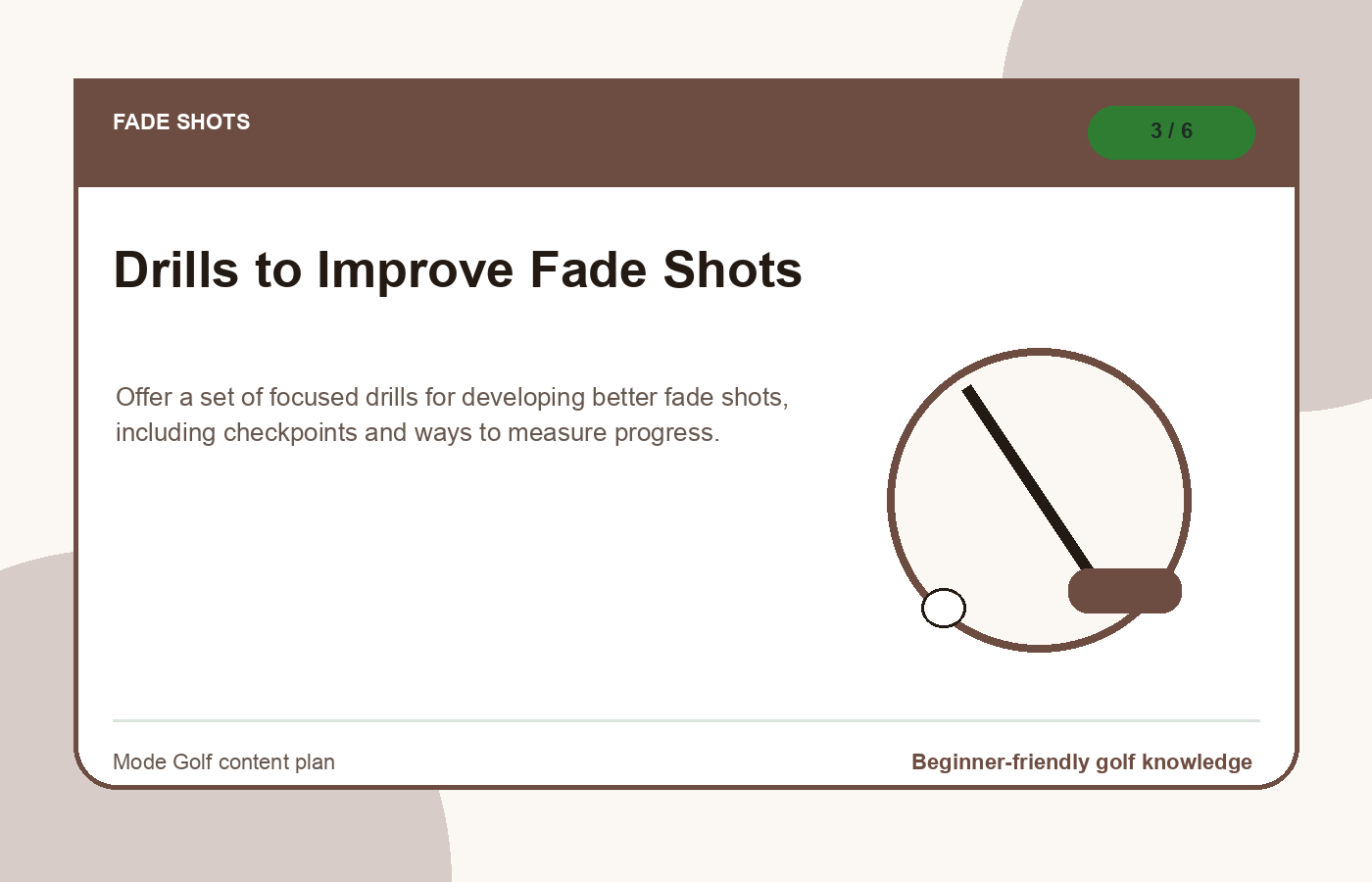 Drills to Improve Fade Shots illustration