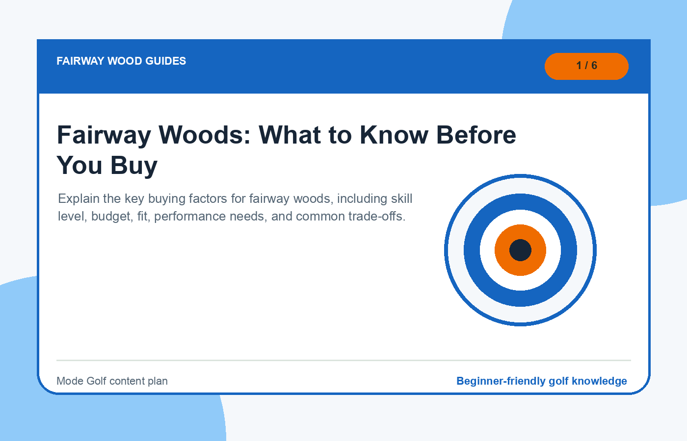 Fairway wood guides