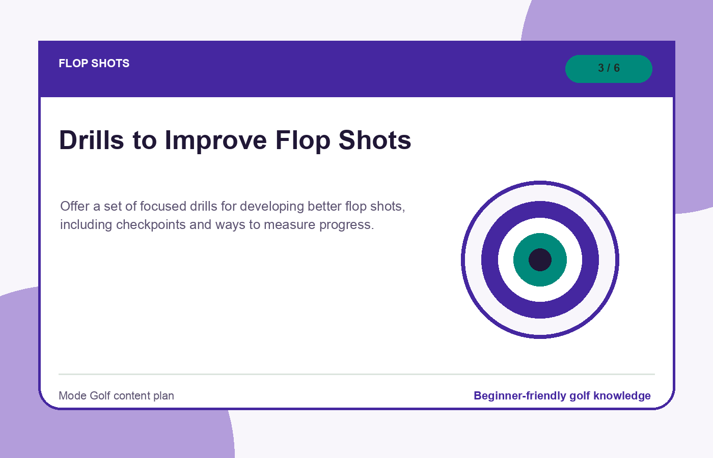 Drills to Improve Flop Shots illustration