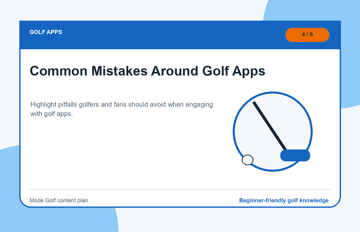 Common Mistakes Around Golf Apps illustration