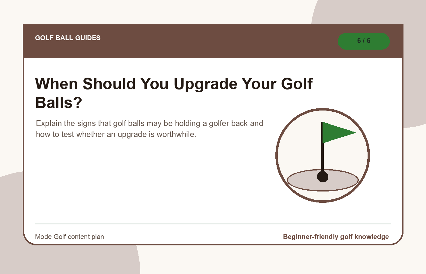 When Should You Upgrade Your Golf Balls? illustration