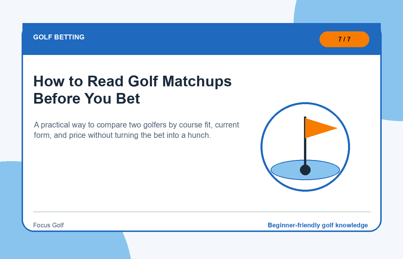 How to Read Golf Matchups Before You Bet illustration