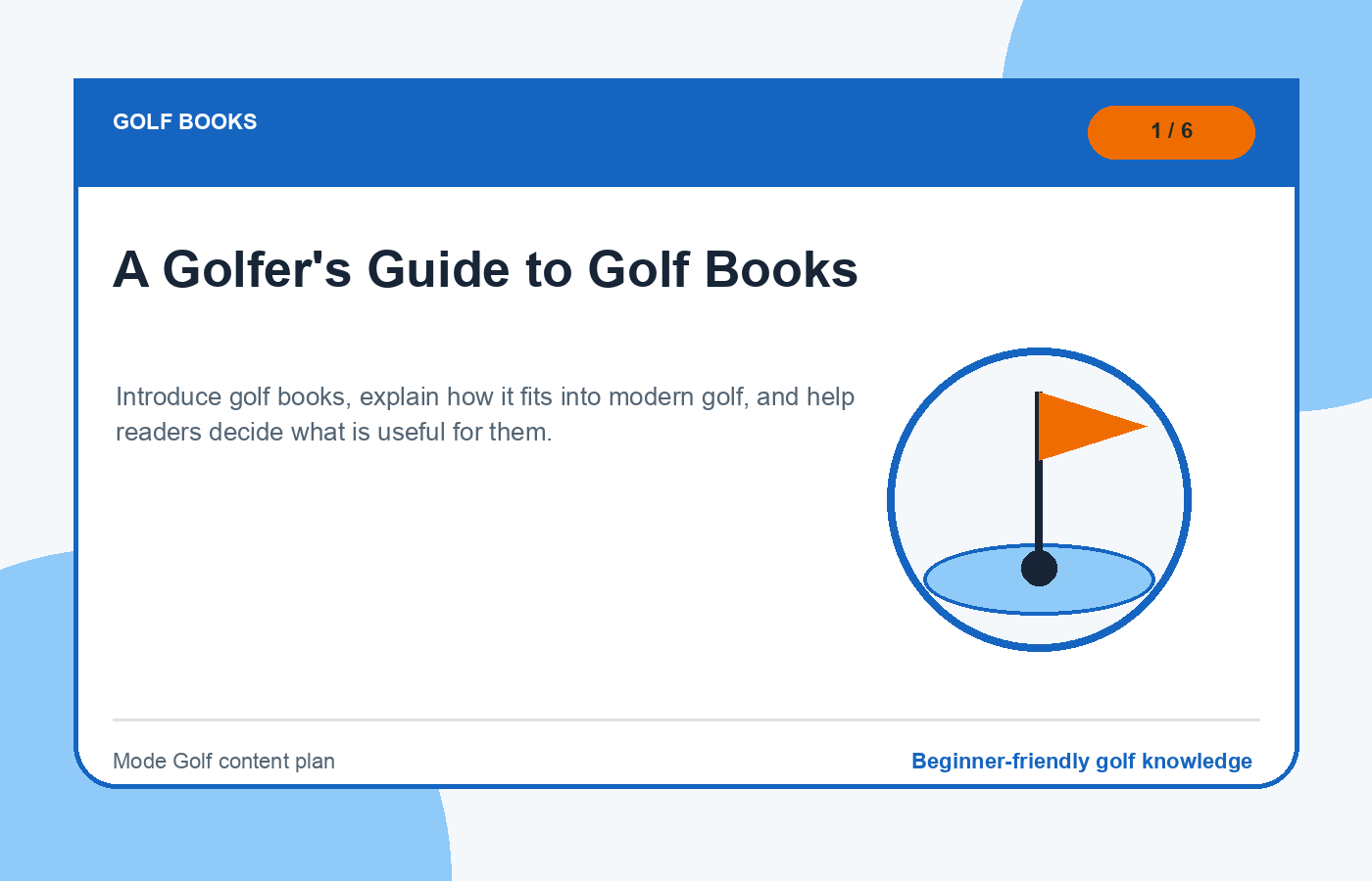 Golf books