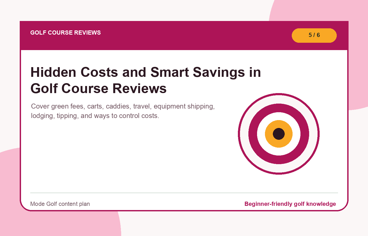 Hidden Costs and Smart Savings in Golf Course Reviews illustration