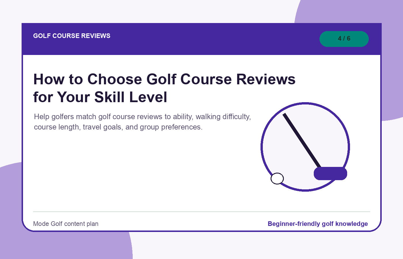 How to Choose Golf Course Reviews for Your Skill Level illustration