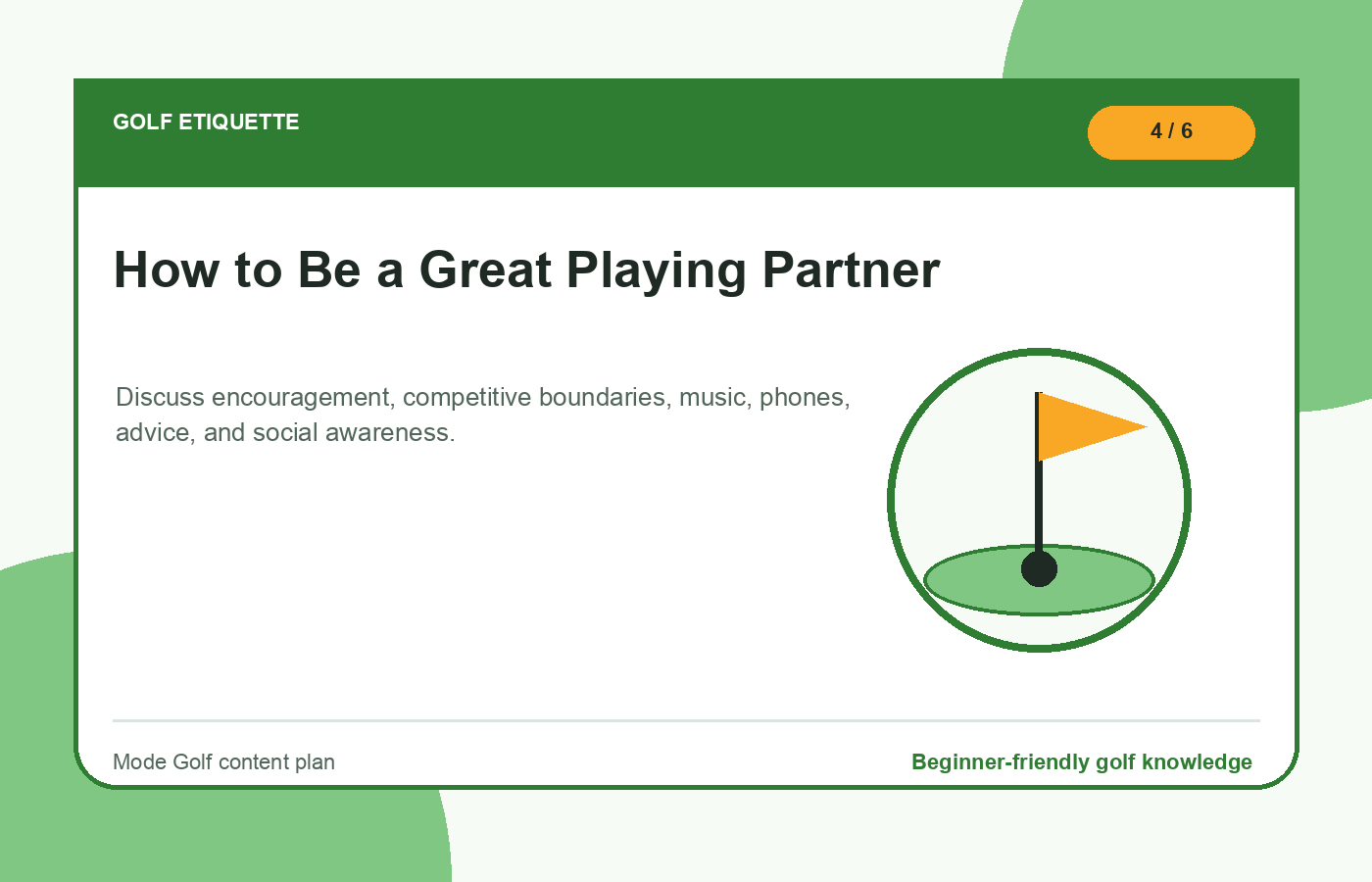 How to Be a Great Playing Partner illustration