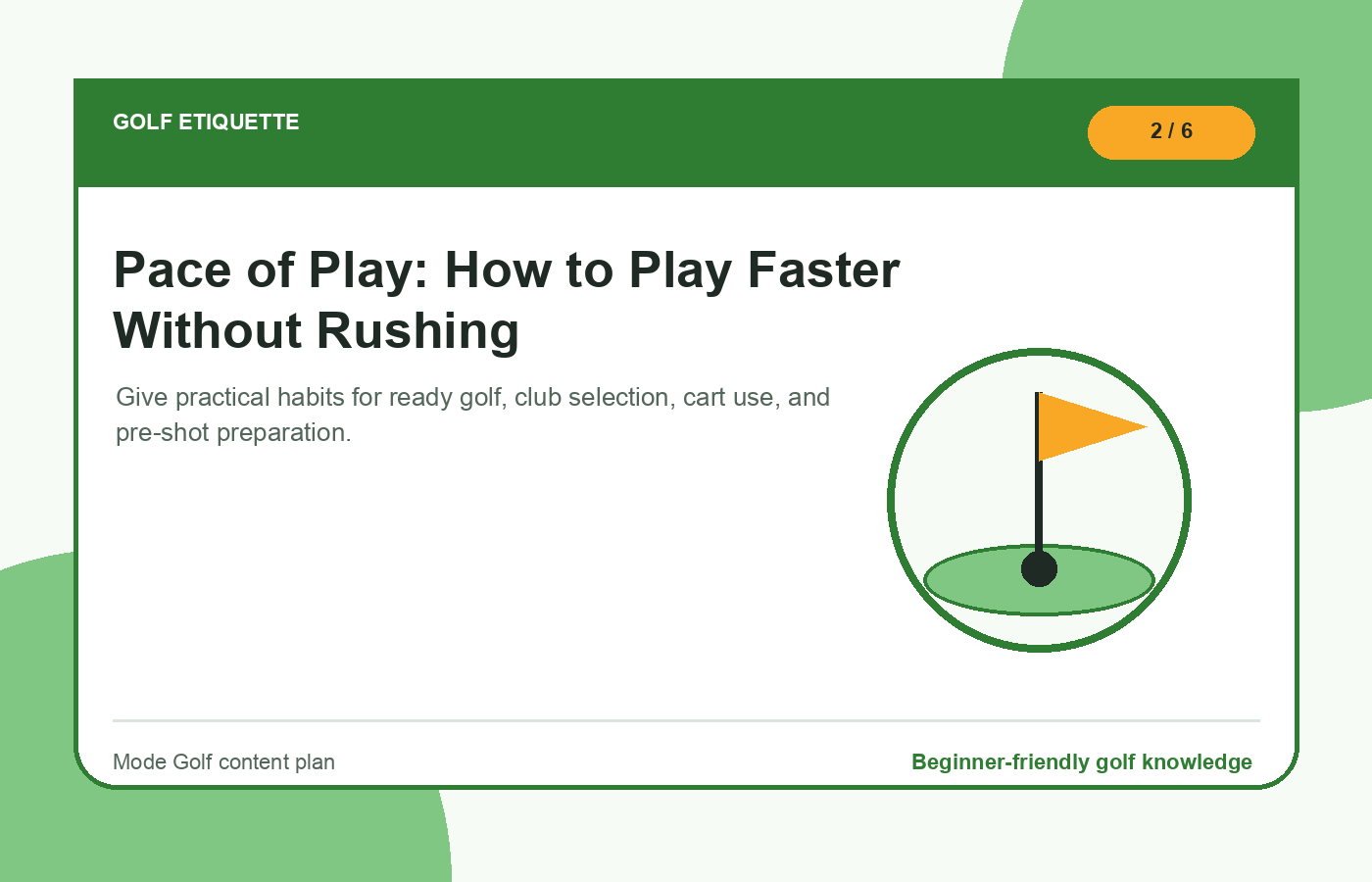 Pace of Play: How to Play Faster Without Rushing illustration