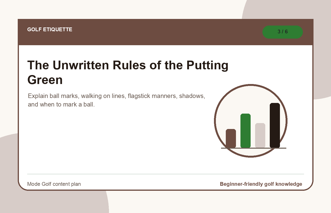 The Unwritten Rules of the Putting Green illustration