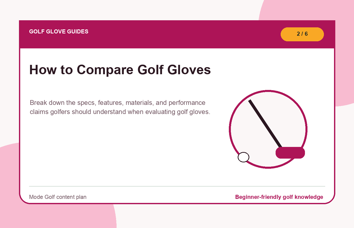 How to Compare Golf Gloves illustration