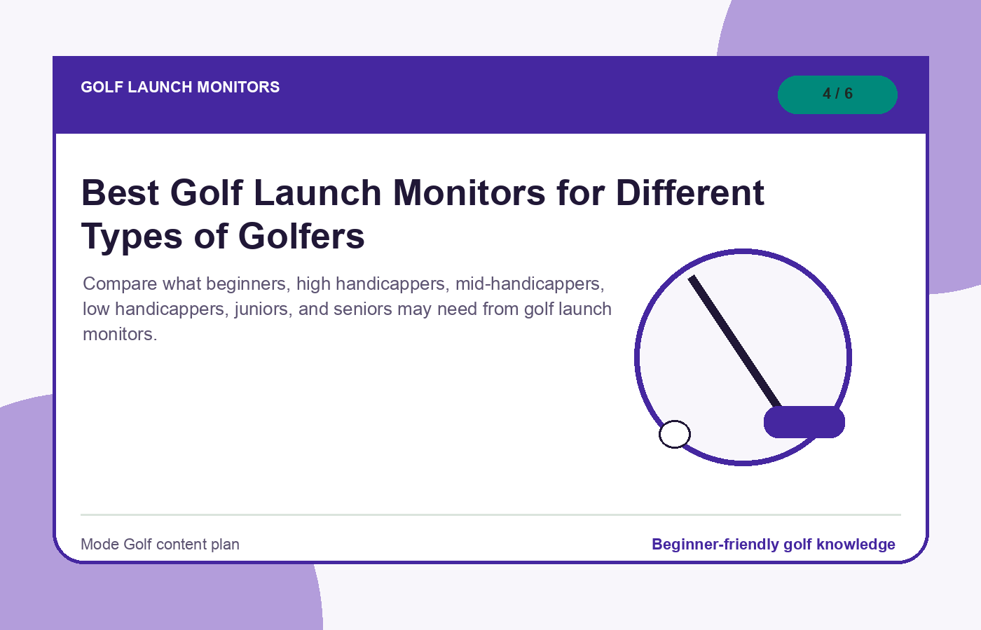 Best Golf Launch Monitors for Different Types of Golfers illustration