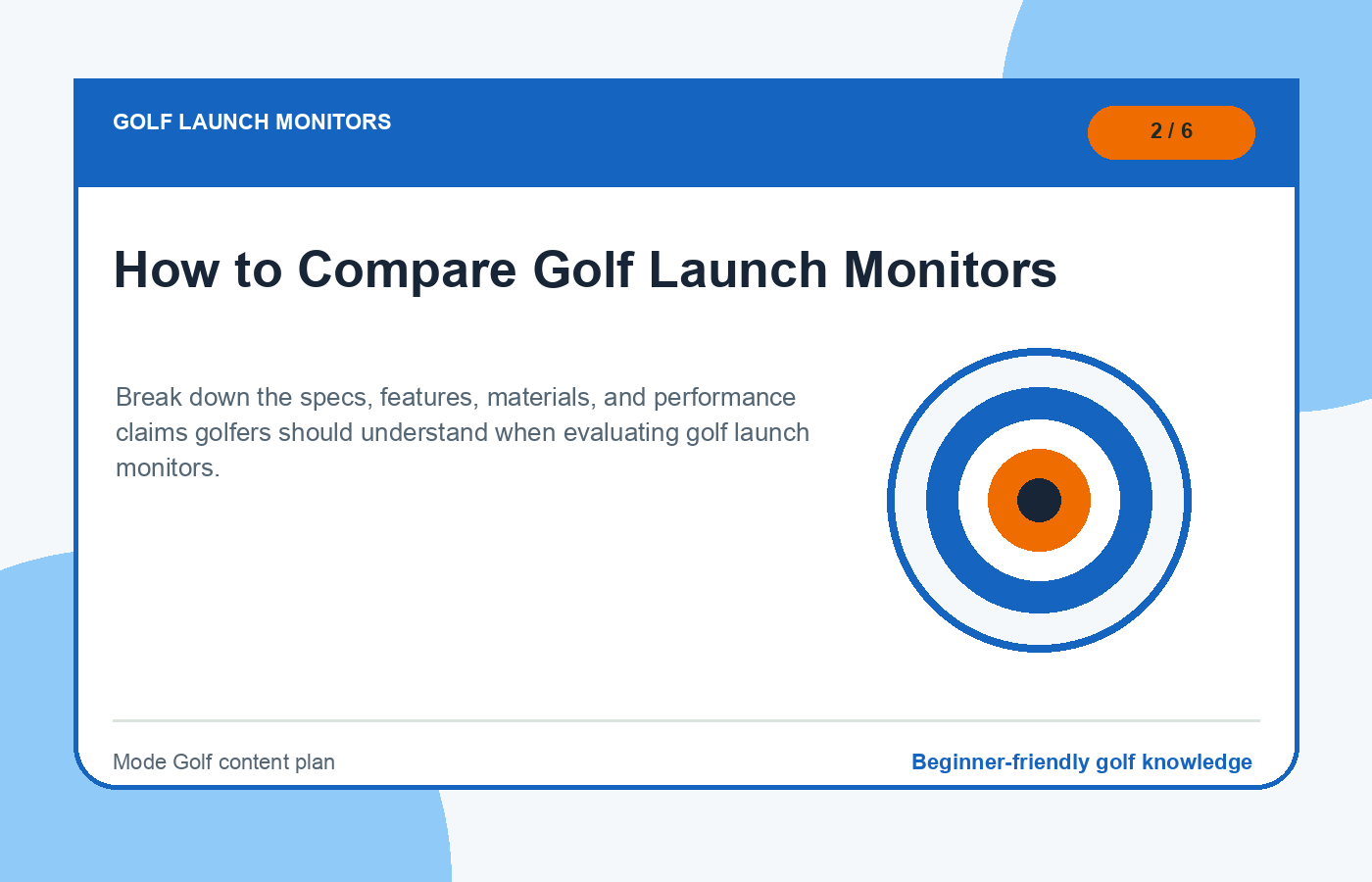 How to Compare Golf Launch Monitors illustration