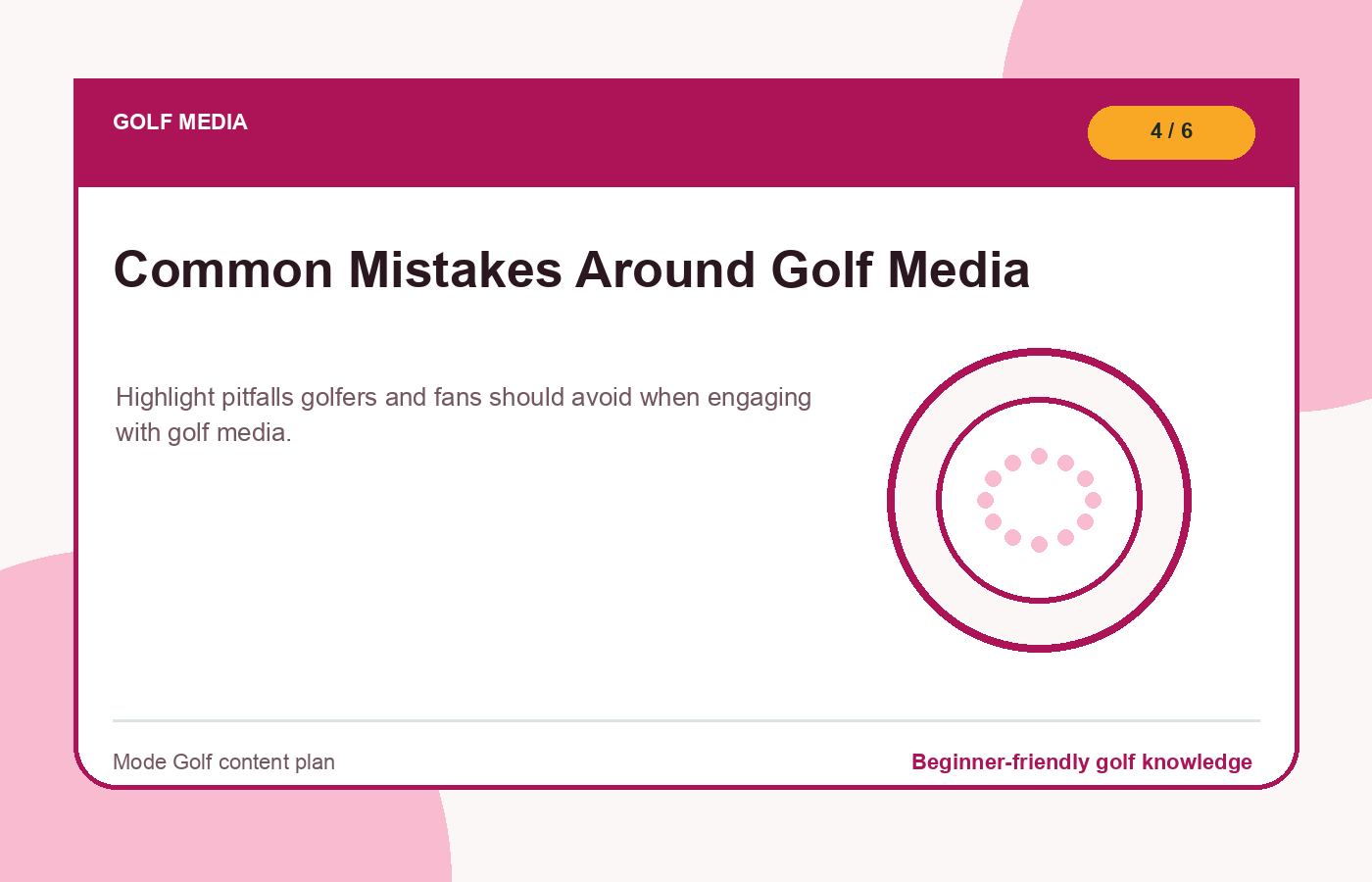 Common Mistakes Around Golf Media illustration