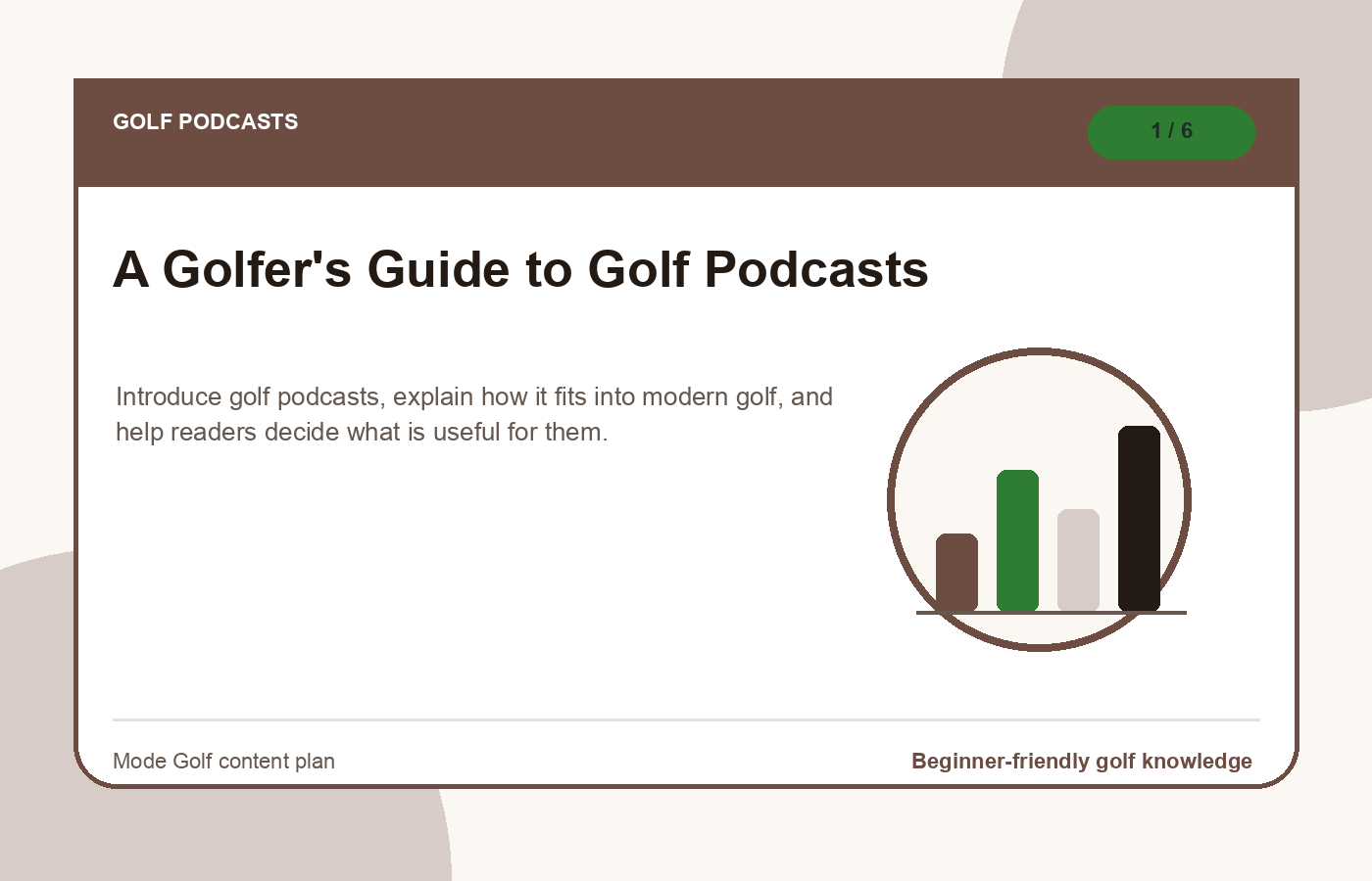 Golf podcasts