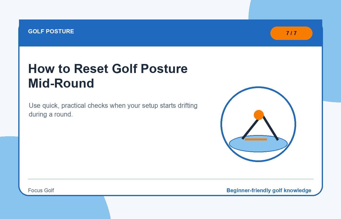 How to Reset Golf Posture Mid-Round illustration