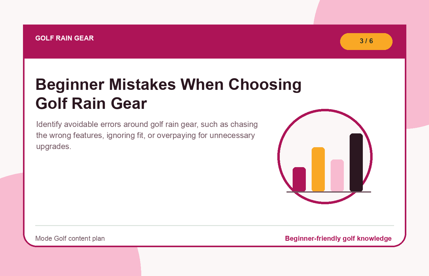 Beginner Mistakes When Choosing Golf Rain Gear illustration