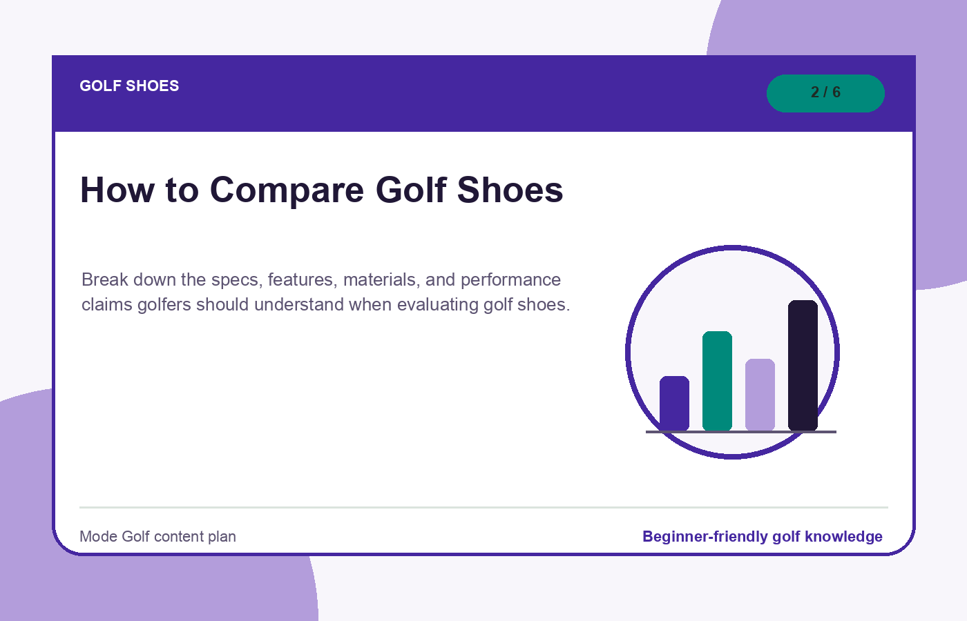 How to Compare Golf Shoes illustration