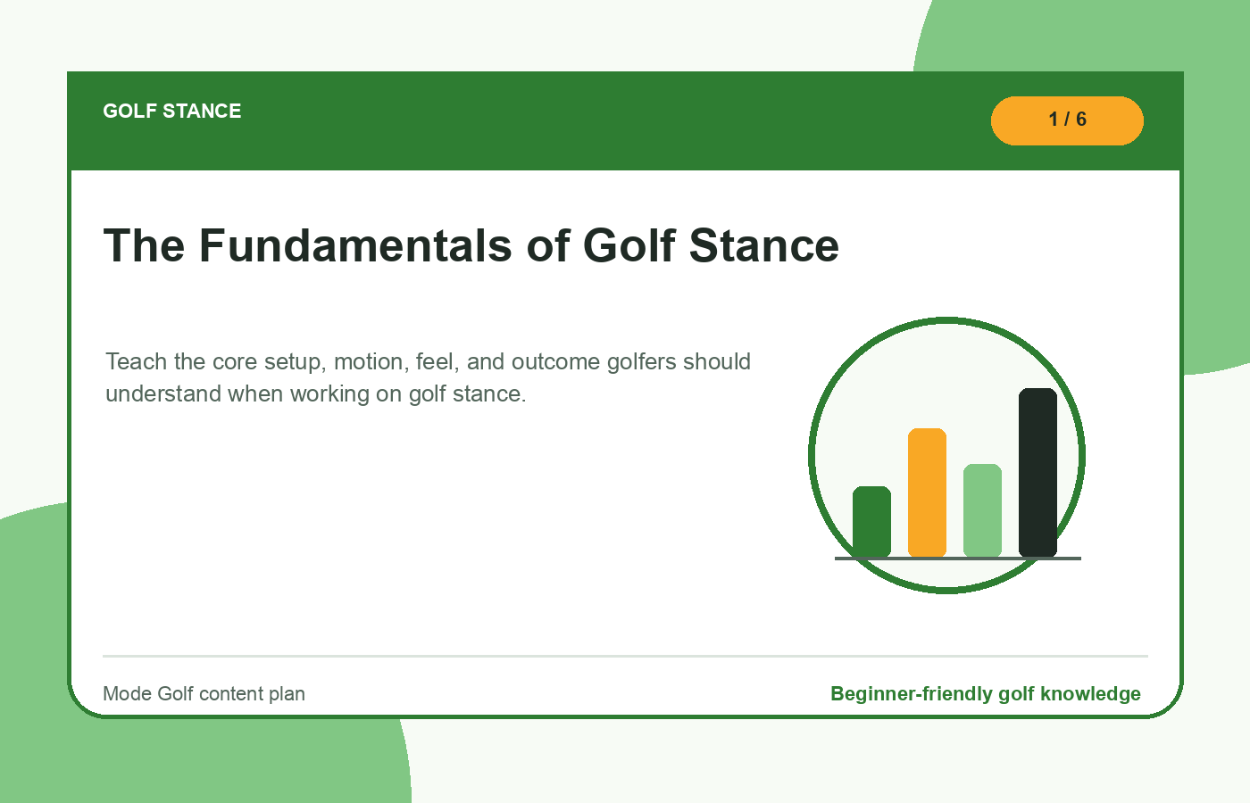 Golf stance