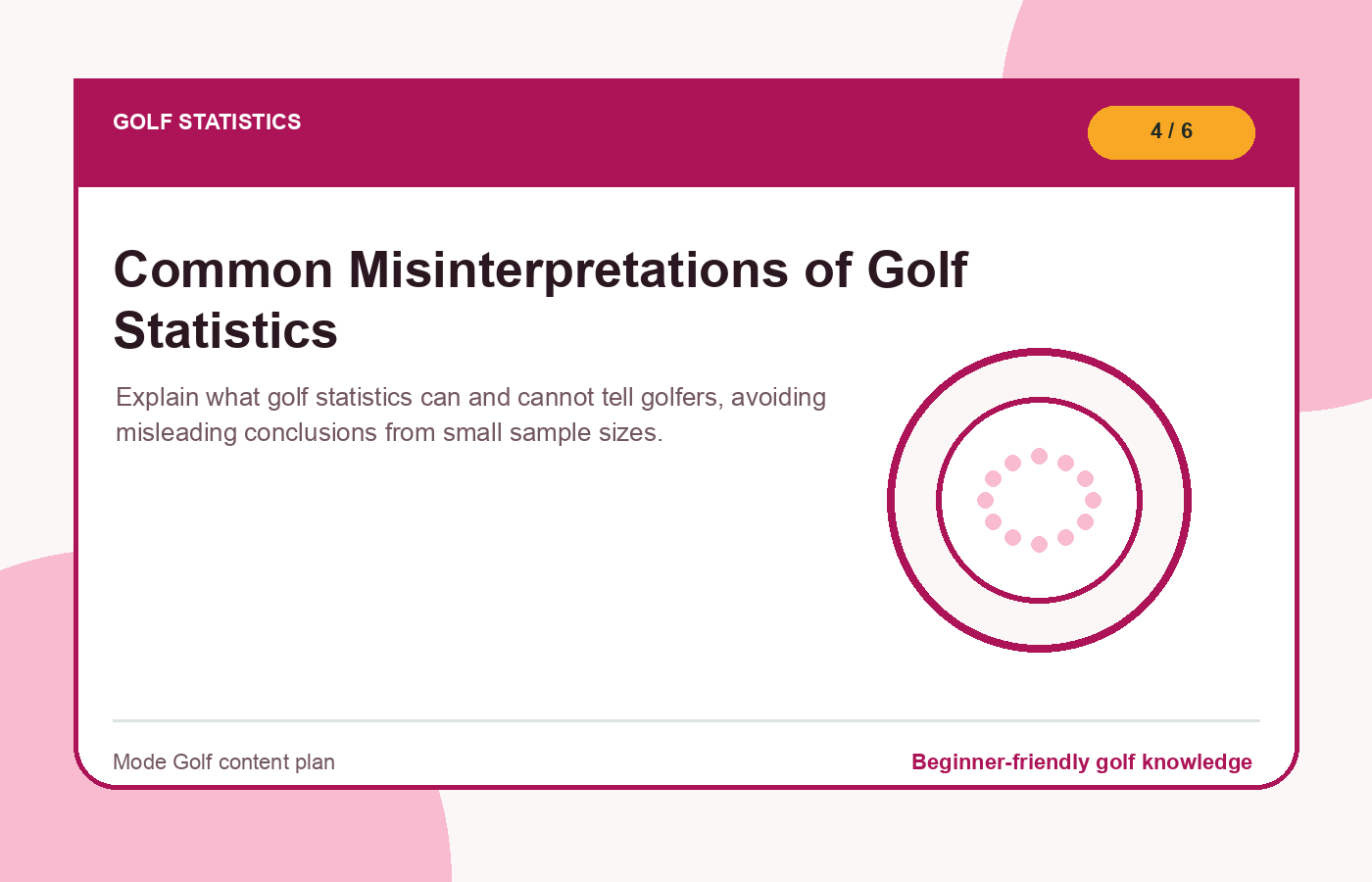 Common Misinterpretations of Golf Statistics illustration