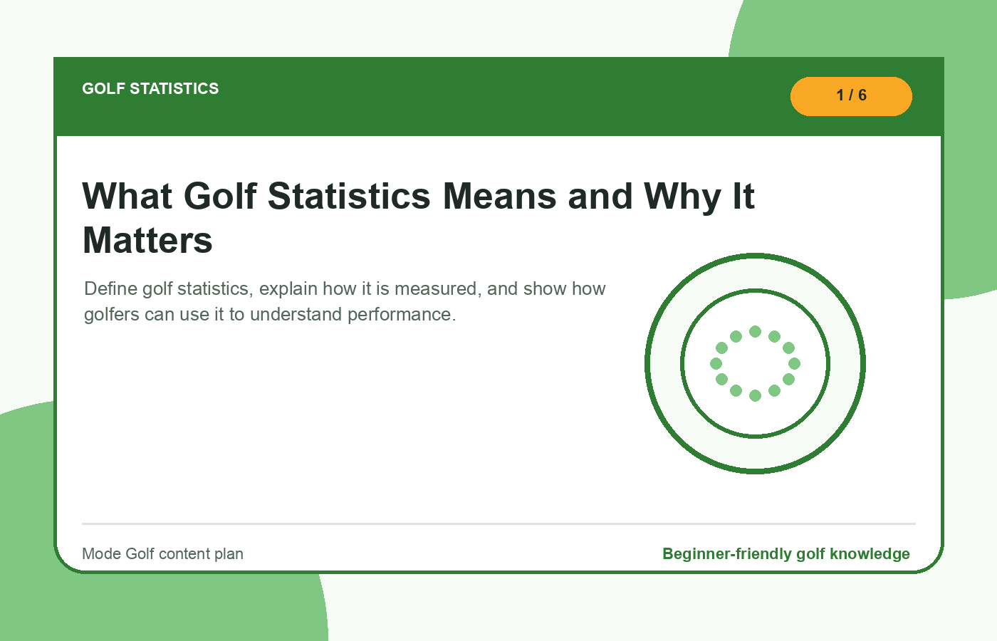 Golf statistics