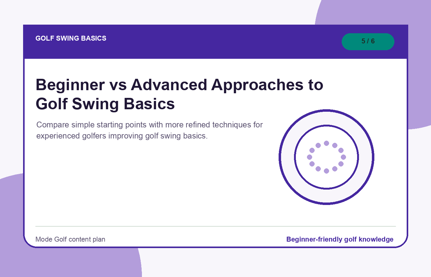 Beginner vs Advanced Approaches to Golf Swing Basics illustration