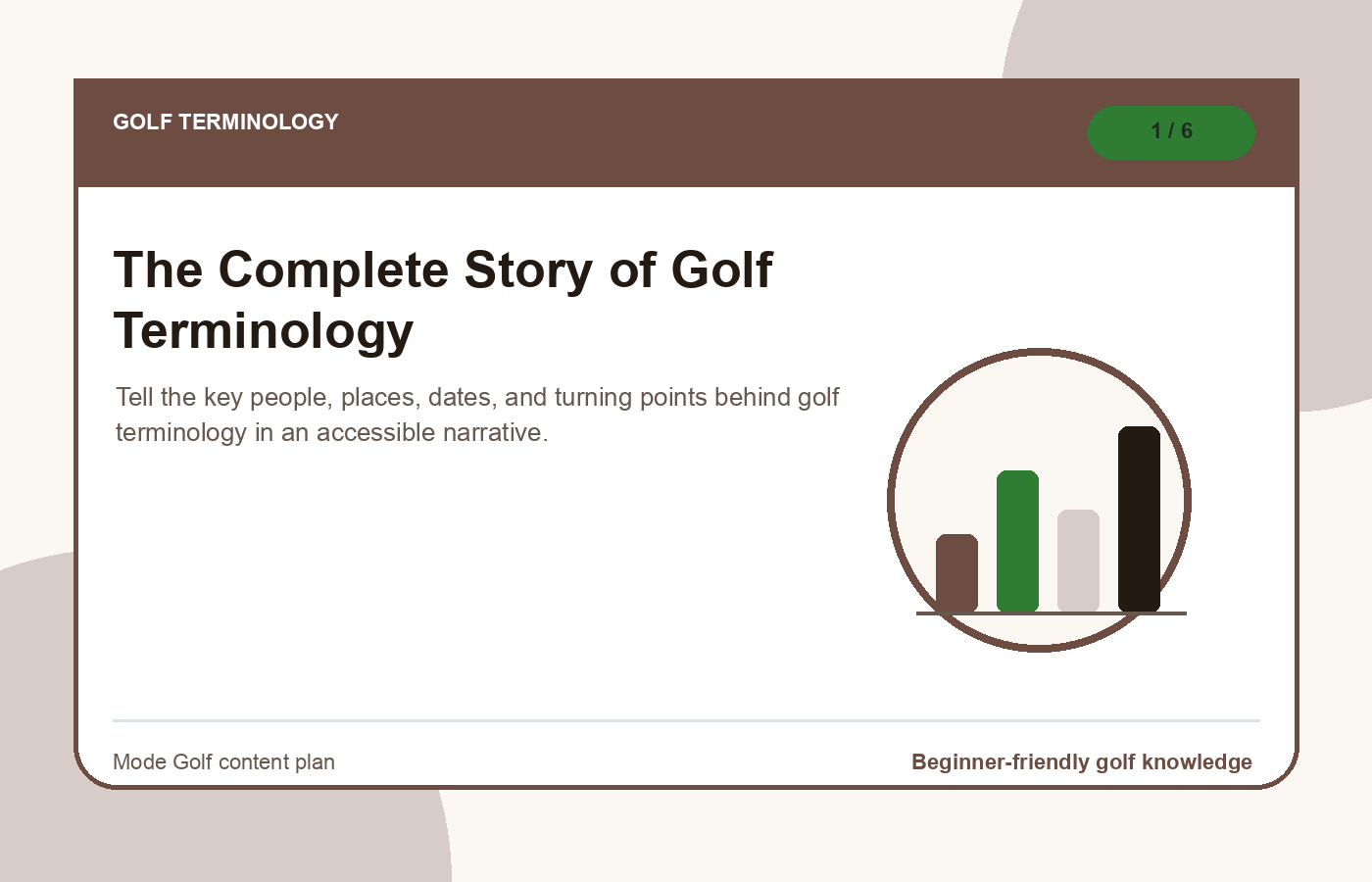 Golf terminology