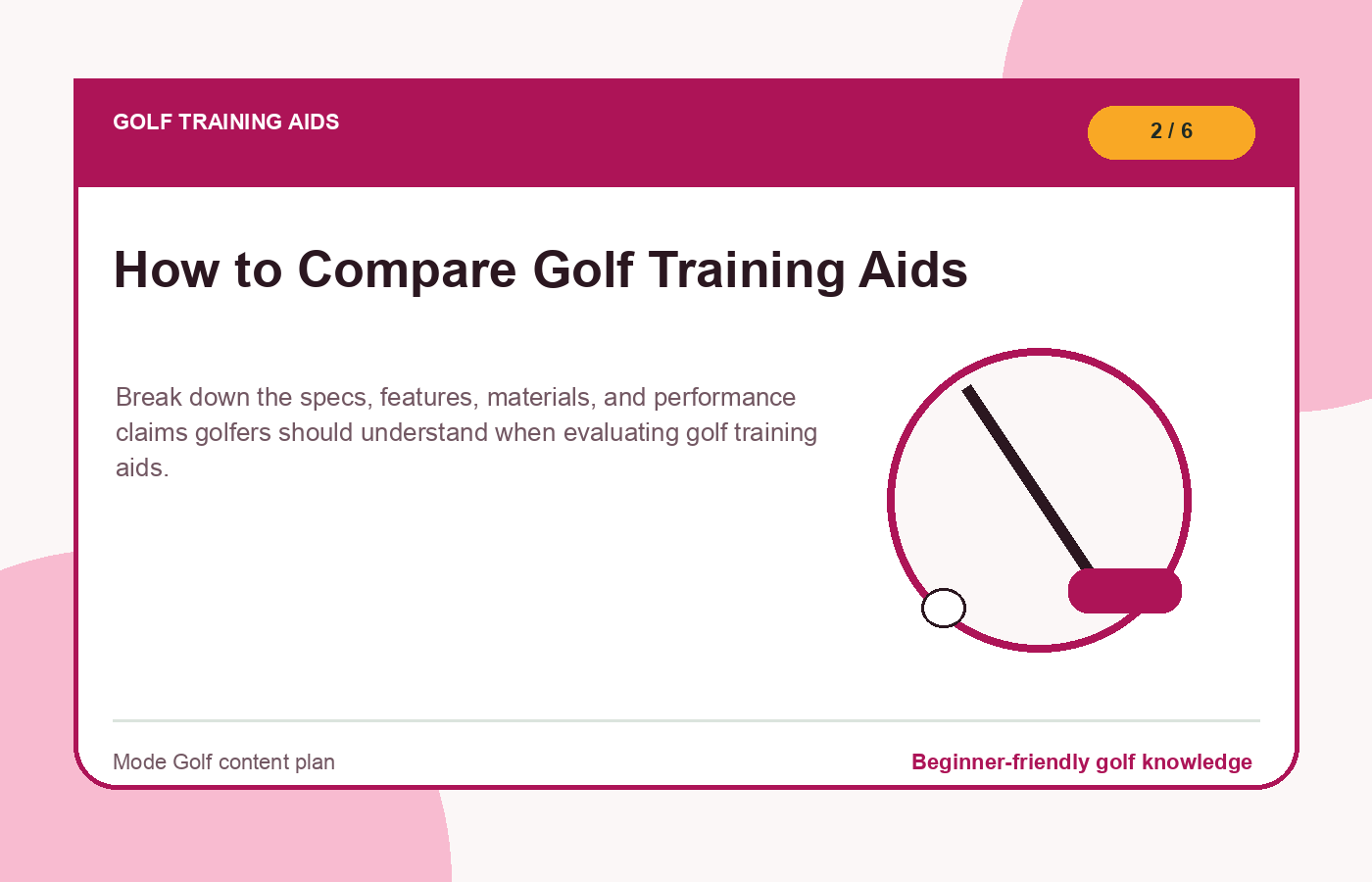 How to Compare Golf Training Aids illustration