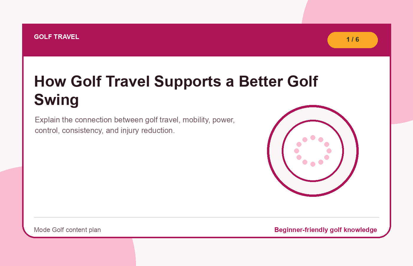 Golf travel