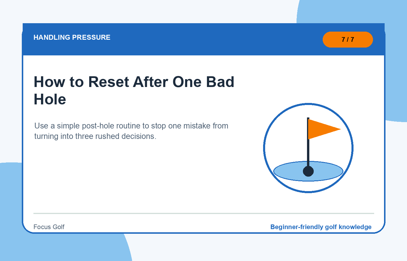 How to Reset After One Bad Hole illustration