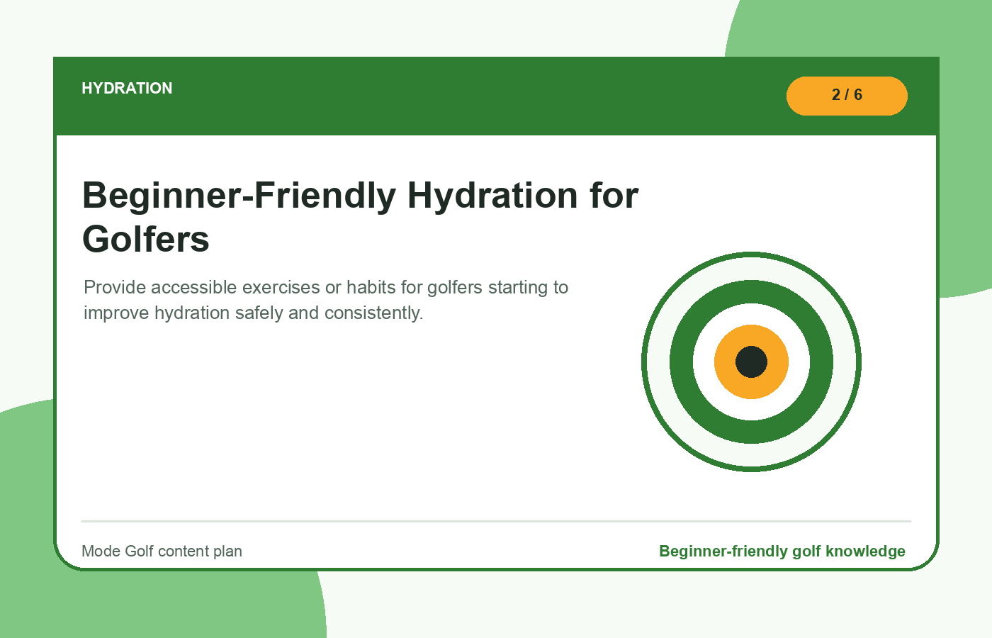 Beginner-Friendly Hydration for Golfers illustration