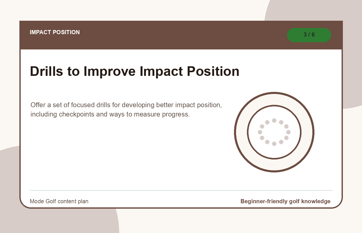 Drills to Improve Impact Position illustration