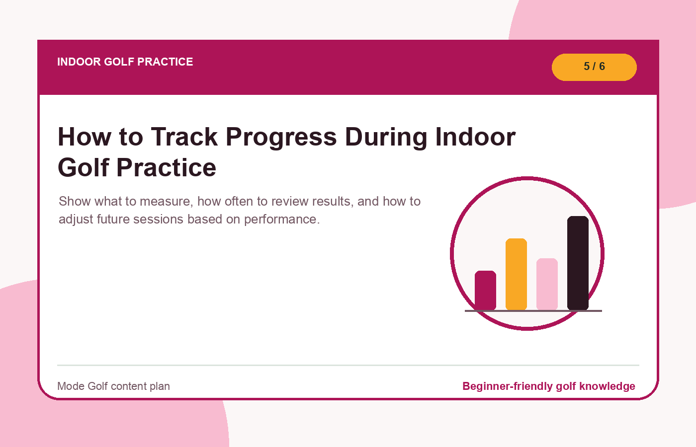 How to Track Progress During Indoor Golf Practice illustration